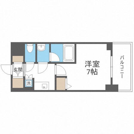 リッツ難波南Ⅱの物件間取画像